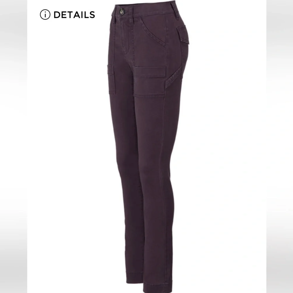 Cabi Carpenter Pant, Size 10, Plum - Picture 7 of 13